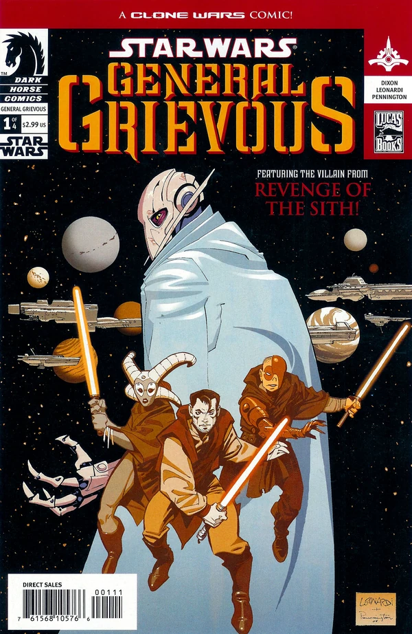 Обложка комикса Генерал Гривус (Star Wars: General Grievous).