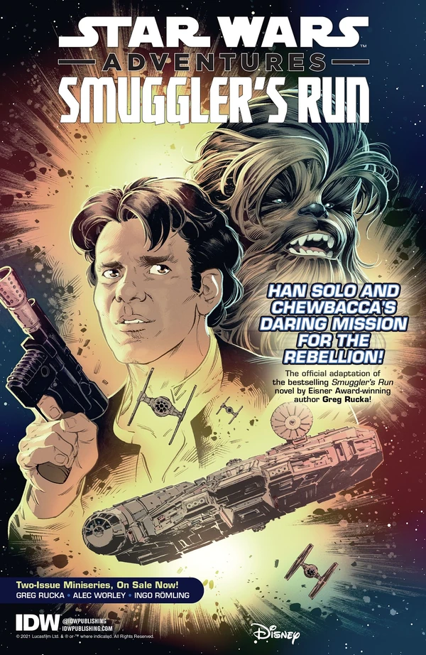 Обложка комикса Star Wars Adventures: Smuggler's Run.