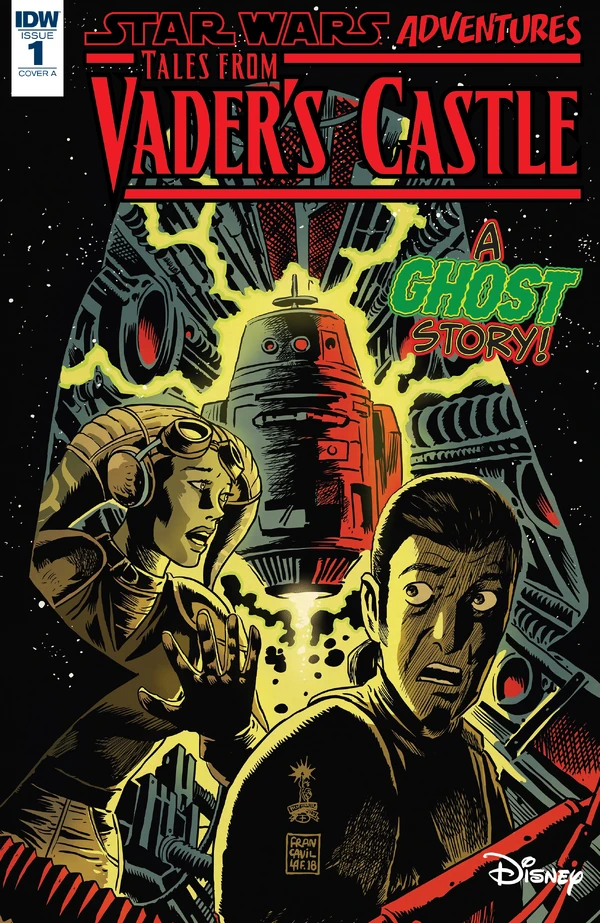 Обложка комикса Звёздные войны. Приключения: Байки из замка Вейдера (Star Wars Adventures: Tales from Vader's Castle).