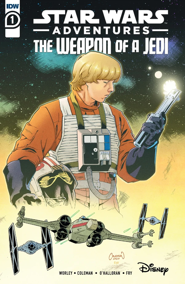 Обложка комикса Star Wars Adventures: The Weapon of a Jedi.