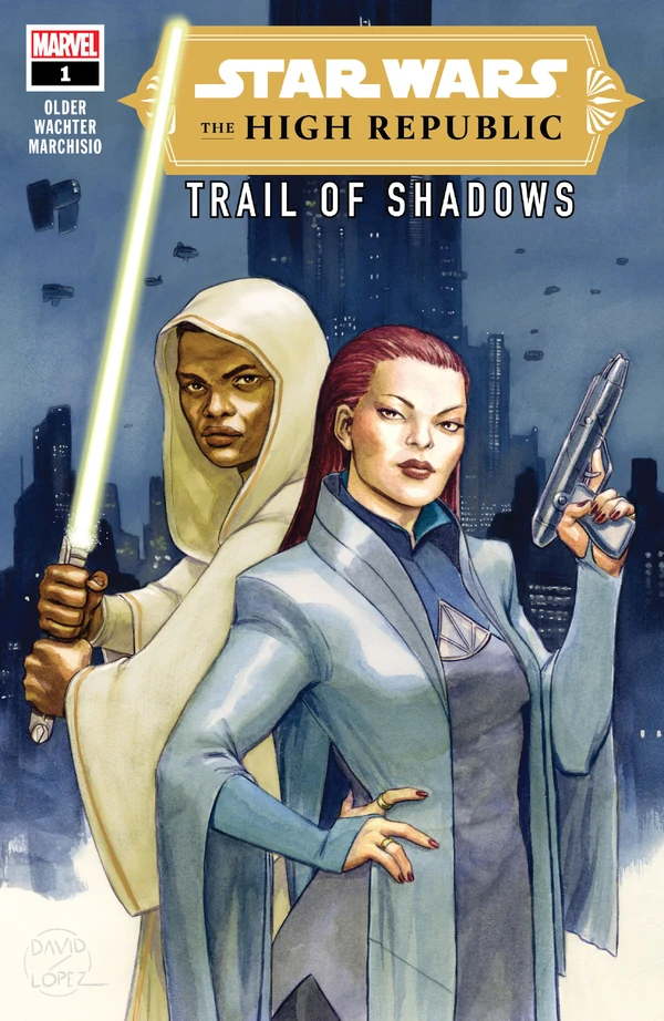 Обложка комикса Расцвет Республики: След Теней (Star Wars: The High Republic: Trail of Shadows).