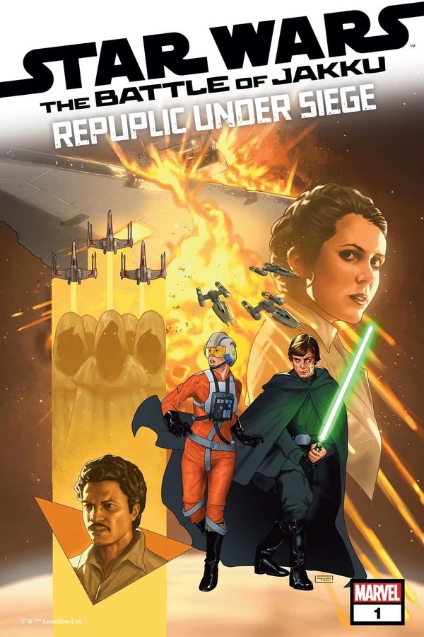 Обложка комикса Battle of Jakku — Republic Under Siege (Star Wars: Battle of Jakku — Republic Under Siege).