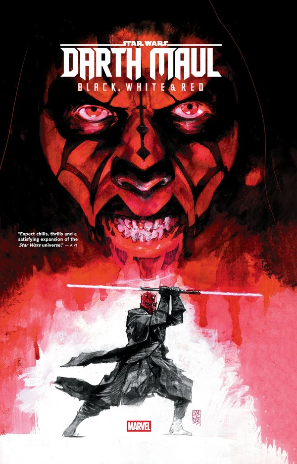 Обложка комикса Darth Maul – Black, White & Red (Star Wars: Darth Maul – Black, White & Red), 2024.
