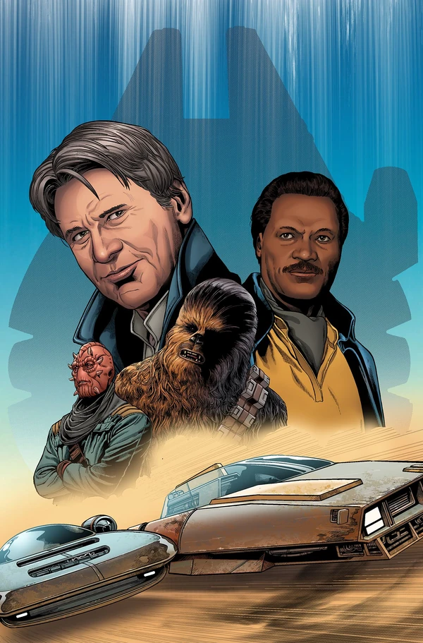 Обложка комикса Хан Соло: Охота за Соколом (Star Wars: Han Solo - Hunt for the Falcon).