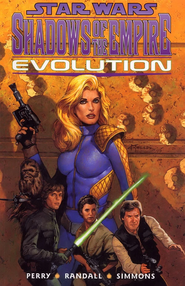 Обложка комикса Тени Империи: Эволюция (Star Wars: Shadows of the Empire: Evolution).
